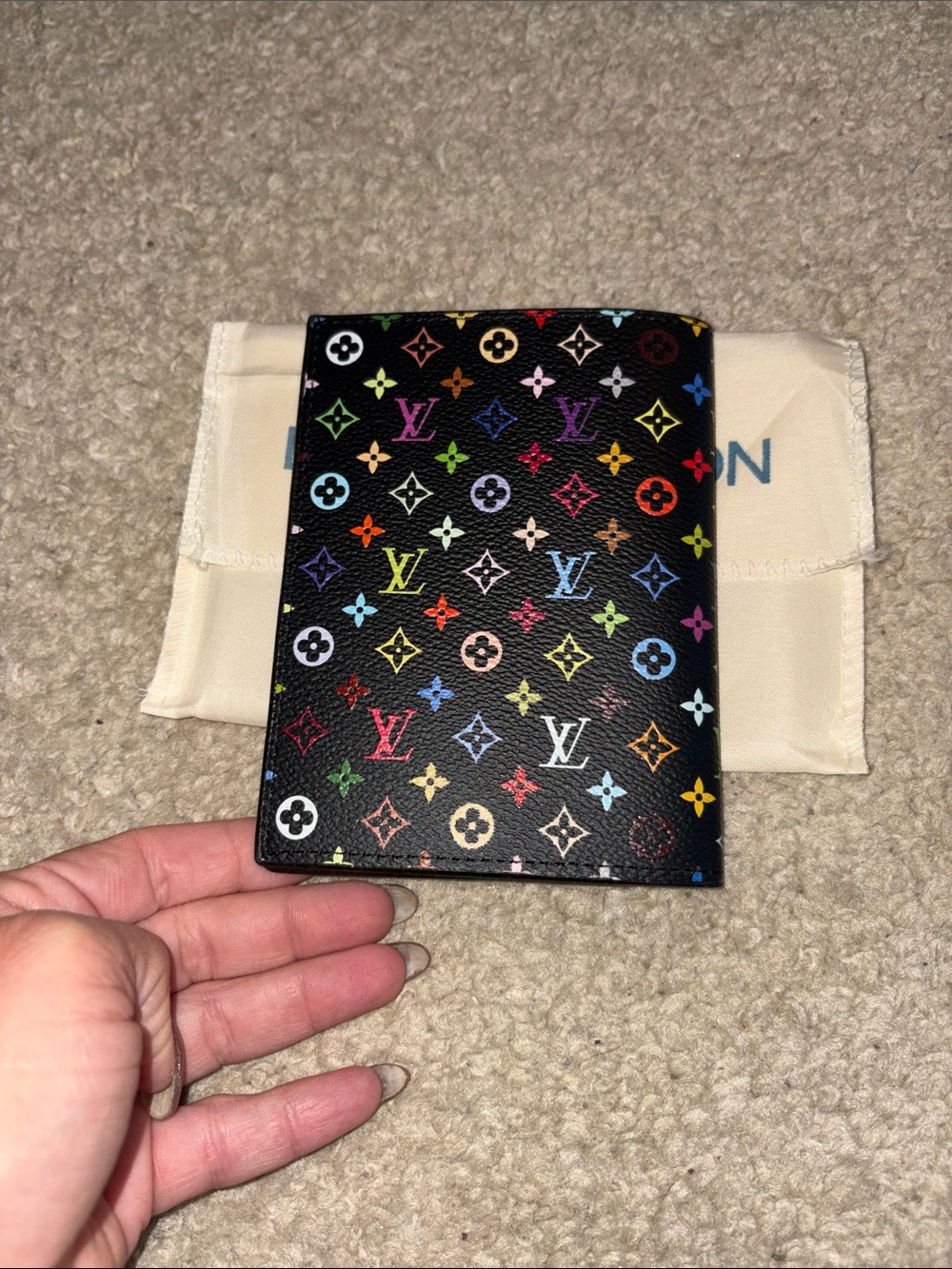 Inspired Multicolor Black Passport Holder - Picture 2 of 12